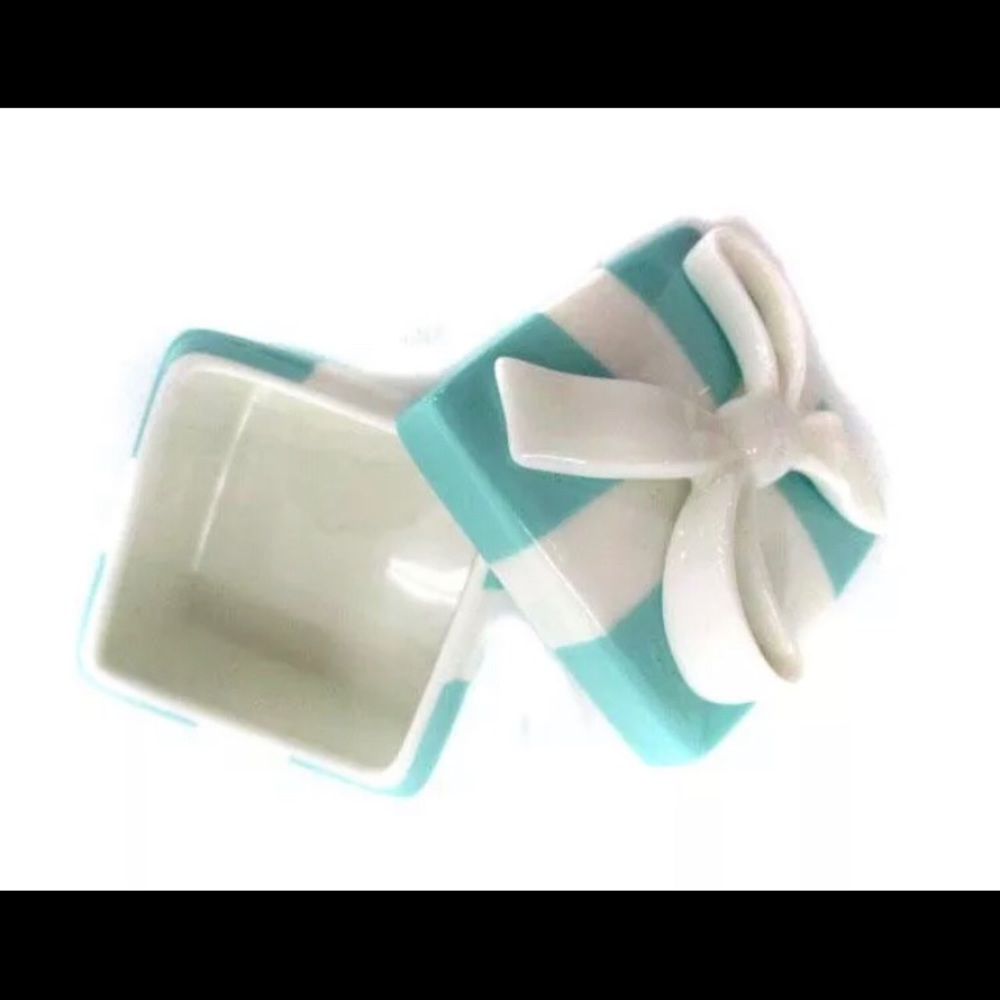 Tiffany’s Authentic Bone China Trinket Box - New